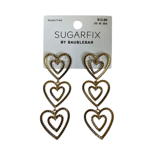 Earrings Dangle/Drop By Sugarfix In Gold