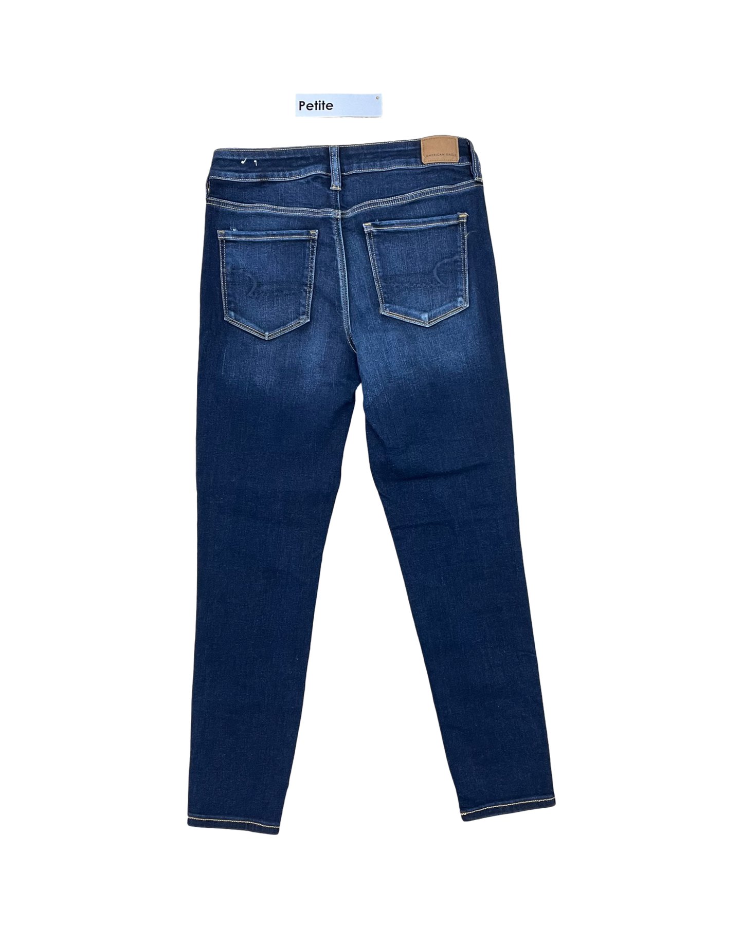 Jeans Skinny By American Eagle In Blue Denim, Size:10P