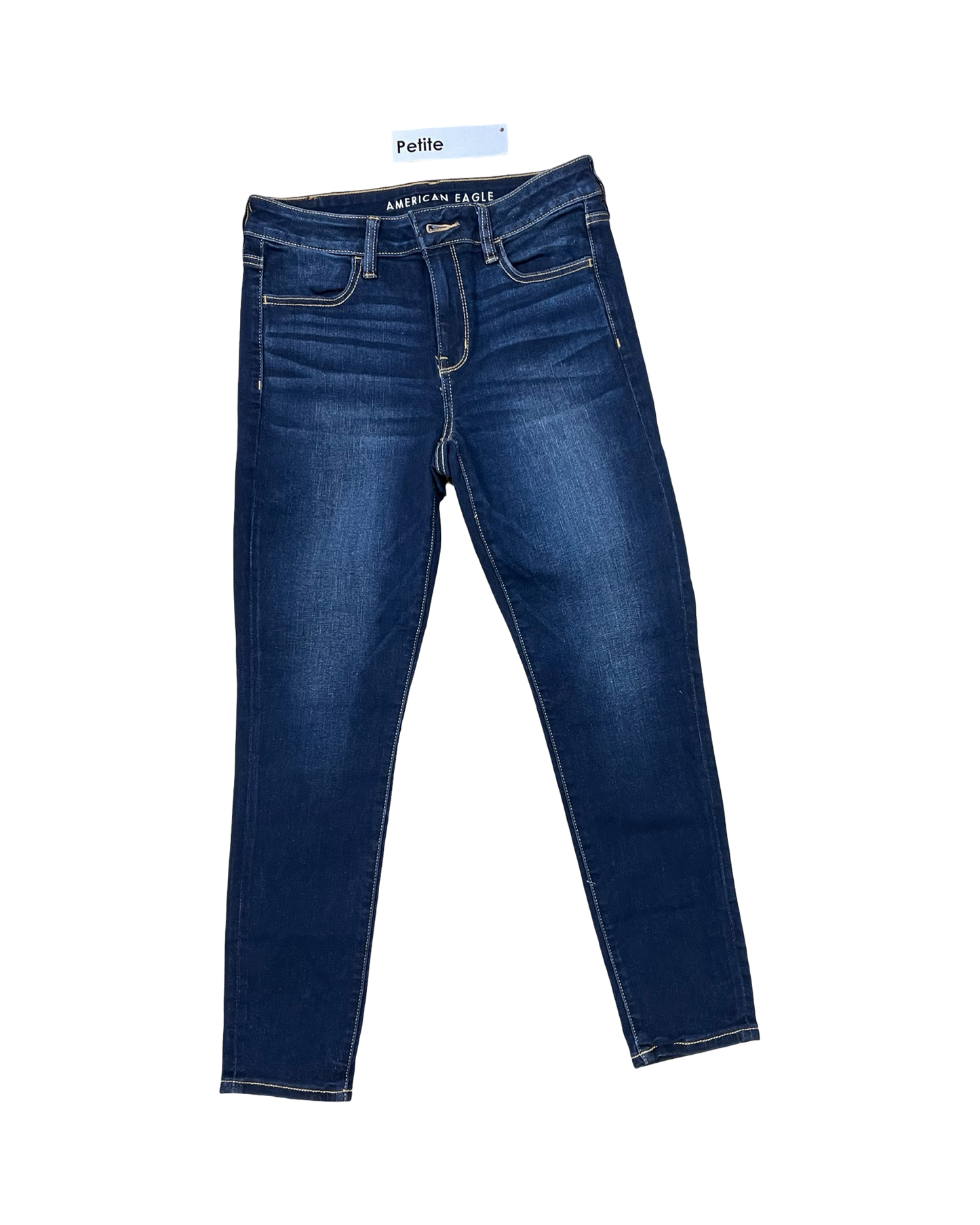 Jeans Skinny By American Eagle In Blue Denim, Size:10P