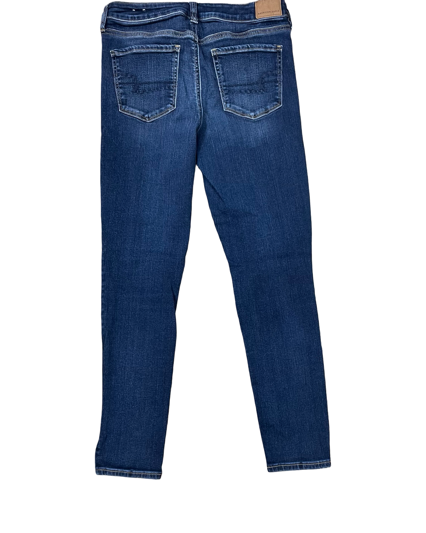 Jeans Skinny By American Eagle In Blue Denim, Size:10