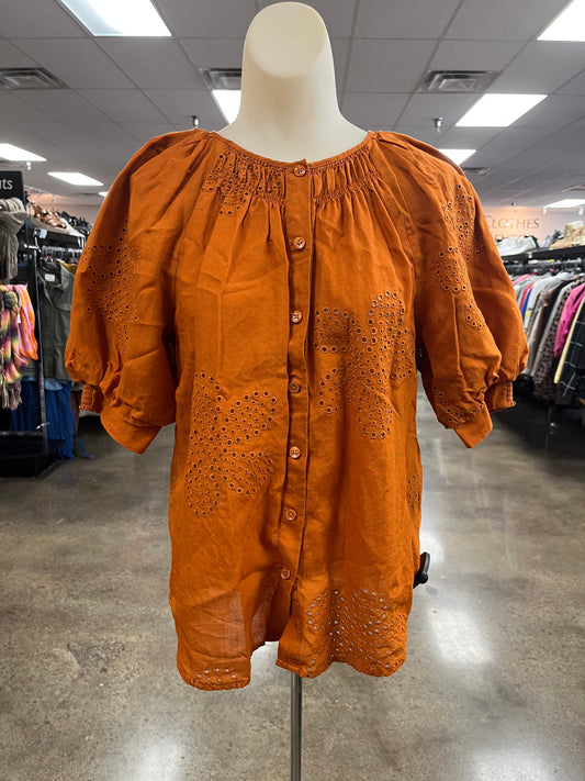 Top Ss By Chicos In Orange, Size:6