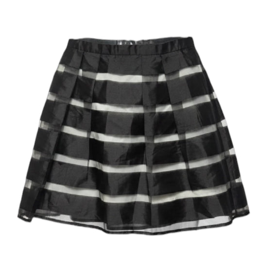 Striped Satin Skirt Designer By Xscape In Striped Pattern, Size: 8