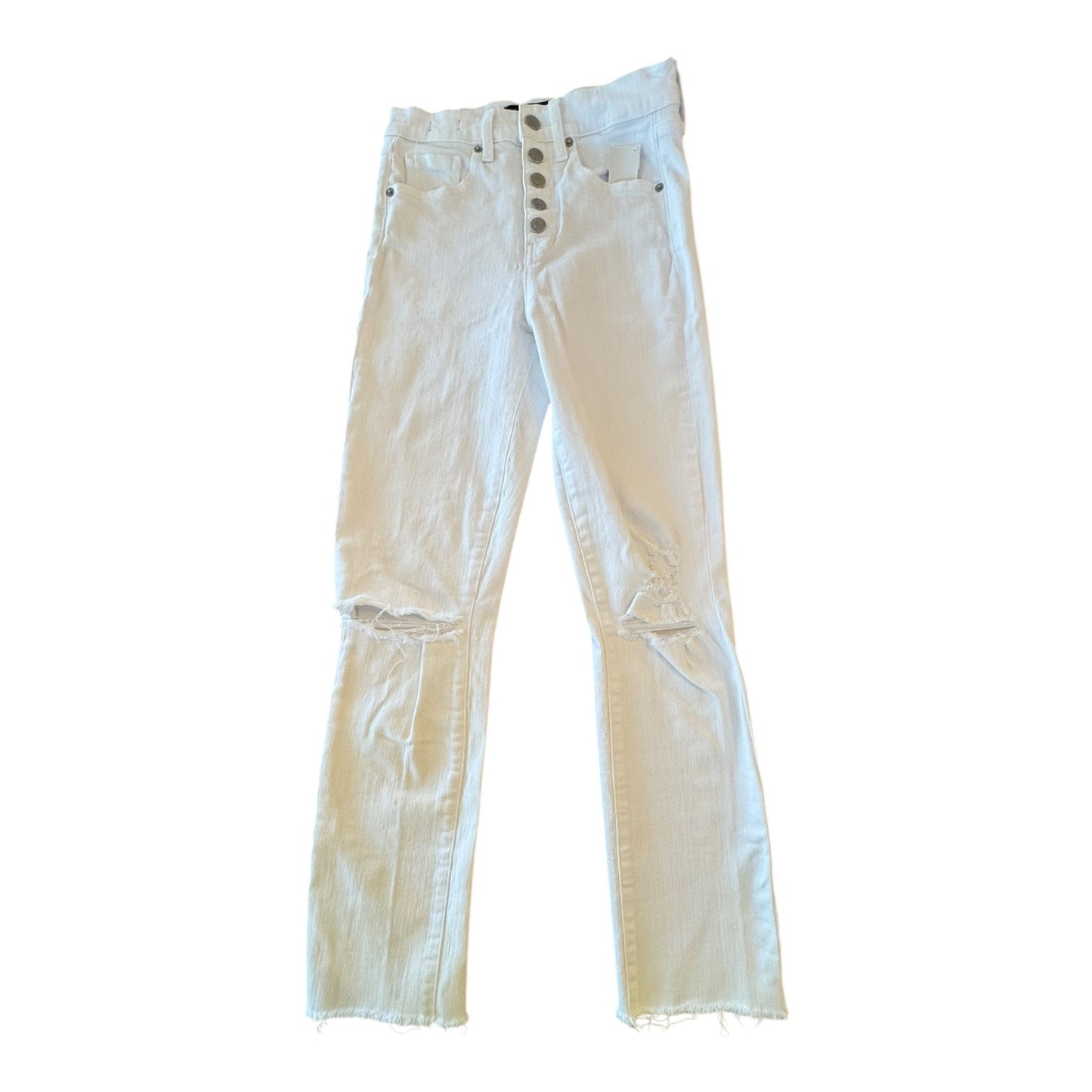 Jeans Skinny Designer By Veronica Beard In White Denim, Size:2