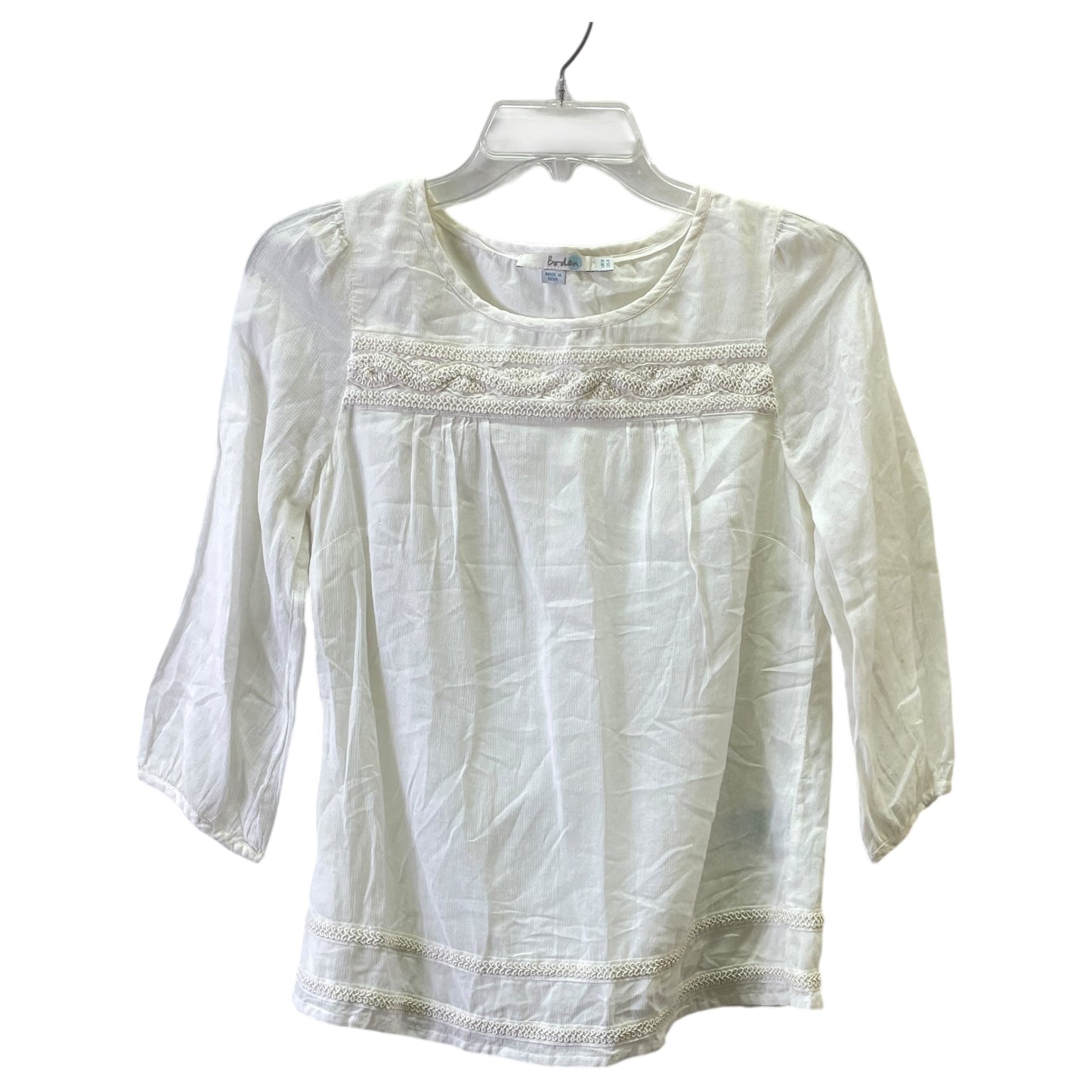 Top Ls By Boden In Cream, Size:4