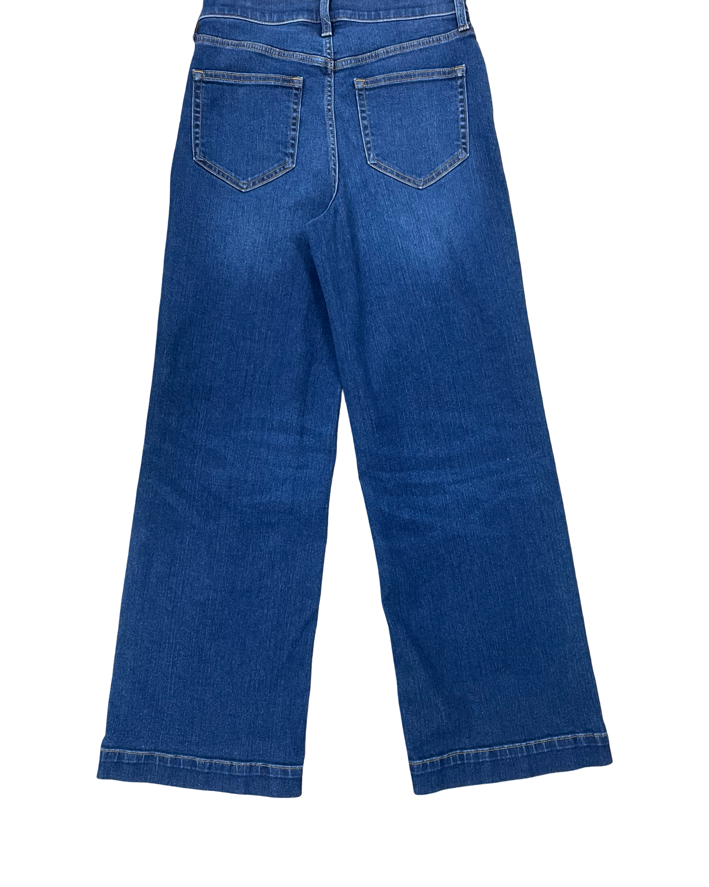 Jeans Wide Leg By Lands End In Blue Denim, Size:24