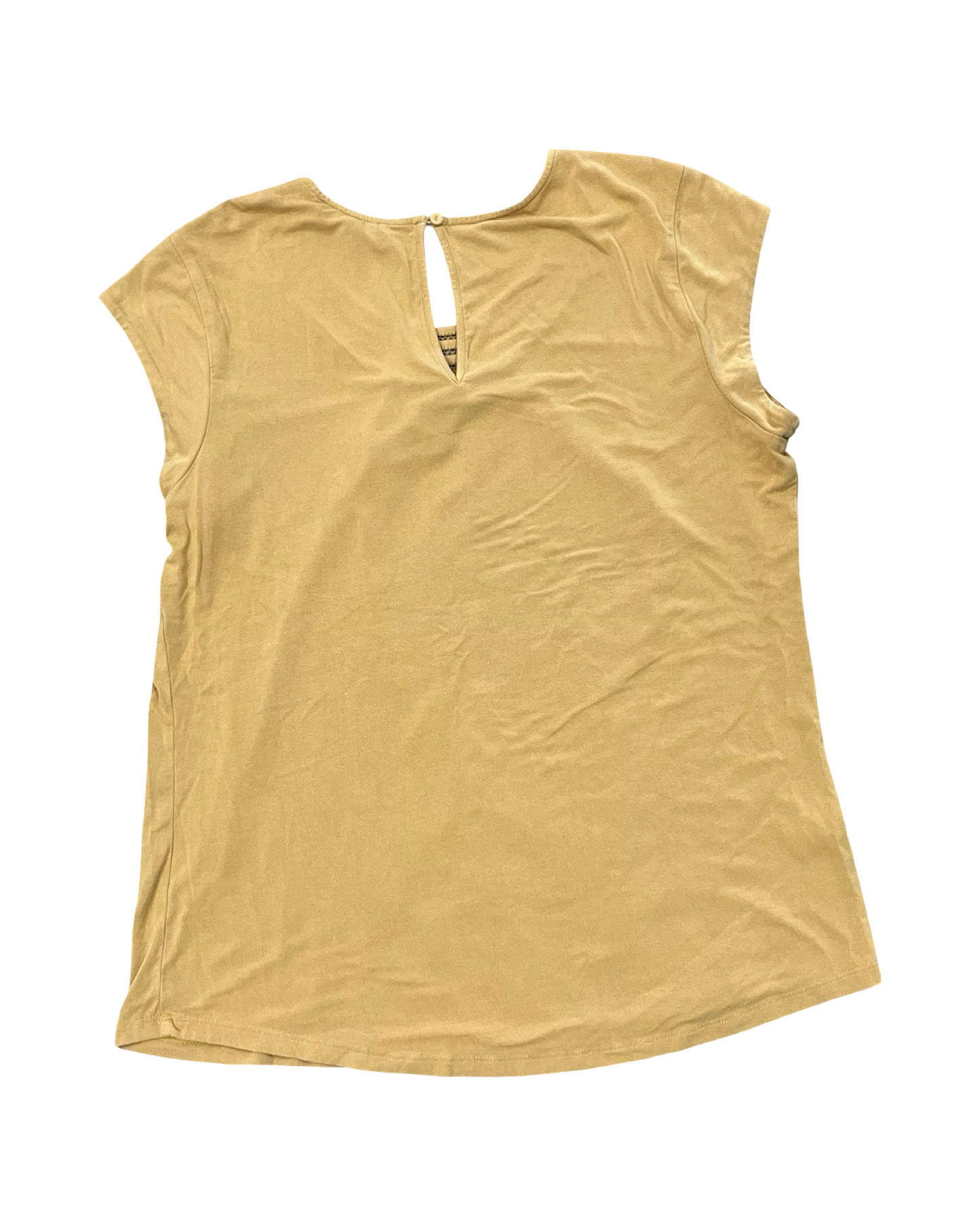 Top Sleeveless By Daniel Rainn In Yellow, Size:L