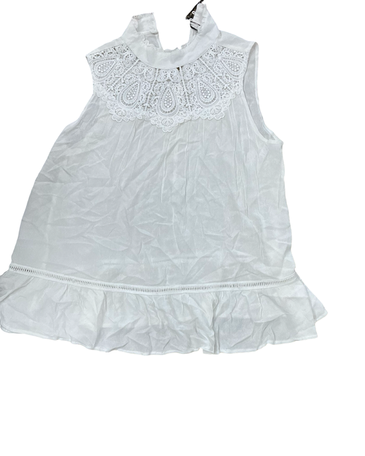 Top Sleeveless By Andthewhy In Cream, Size:L