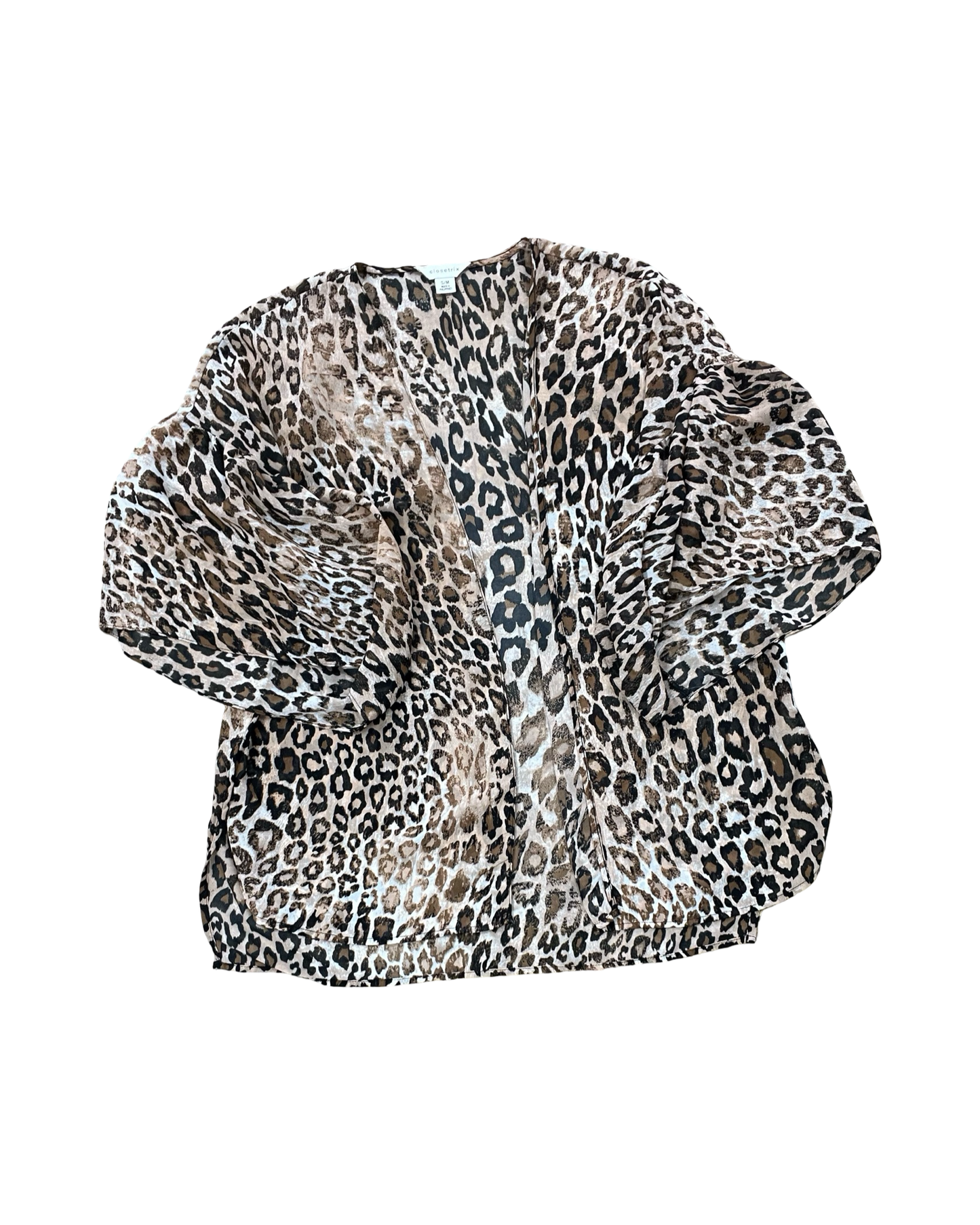 Cardigan By Clothes Mentor In Animal Print, Size:S