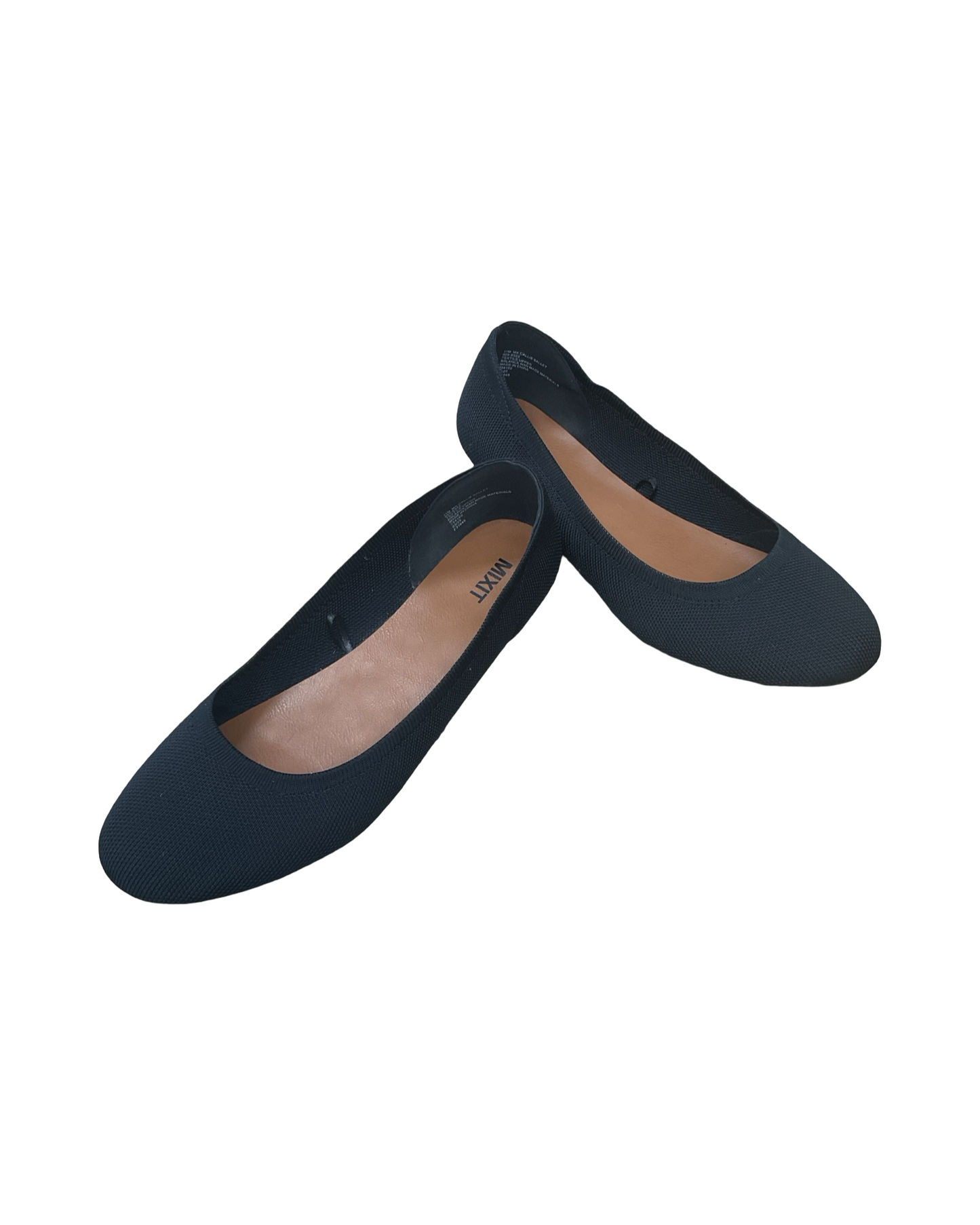 Shoes Flats By Mix It In Black, Size:11