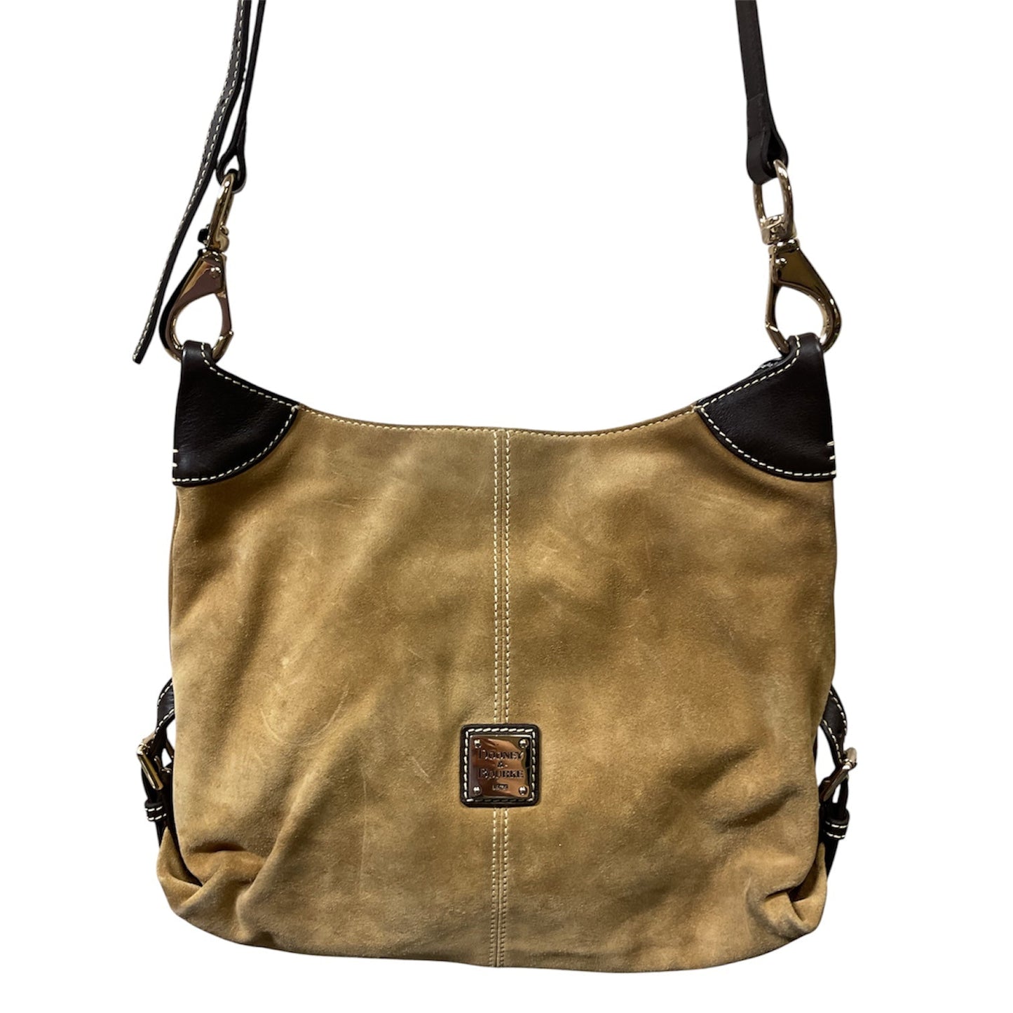 Crossbody Designer By Dooney And Bourke In Tan, Size:Medium