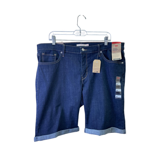 Shorts By Levis In Blue Denim, Size:18