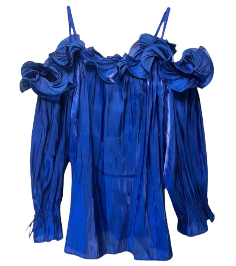 Mystic Moon Cold Shoulder Blouse By Cato In Surf The Web, Size: 18/20