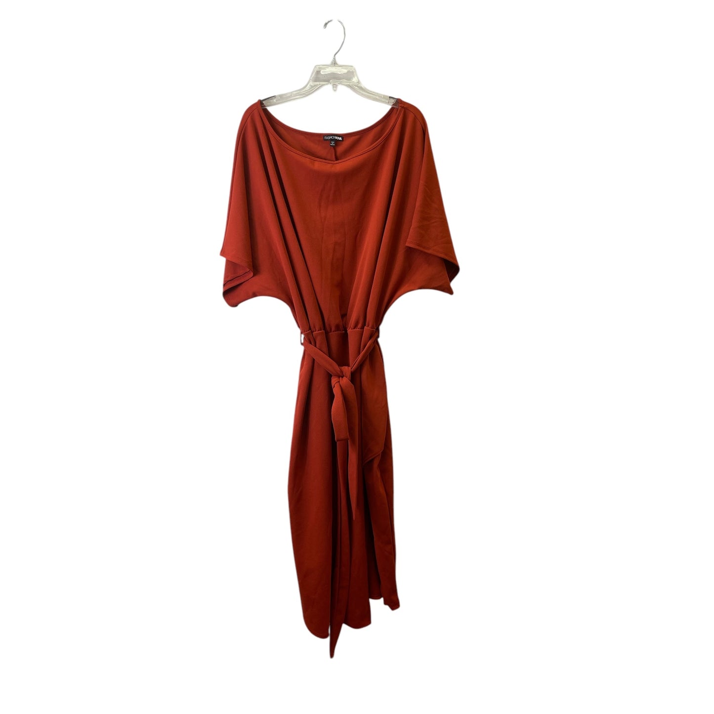 Dress Casual Maxi By Fashion Nova In Orange, Size:3