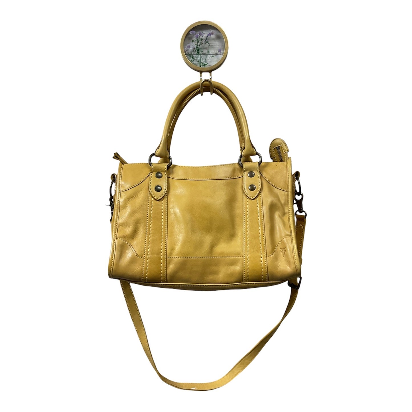 Handbag Designer By Frye In Yellow, Size:Large