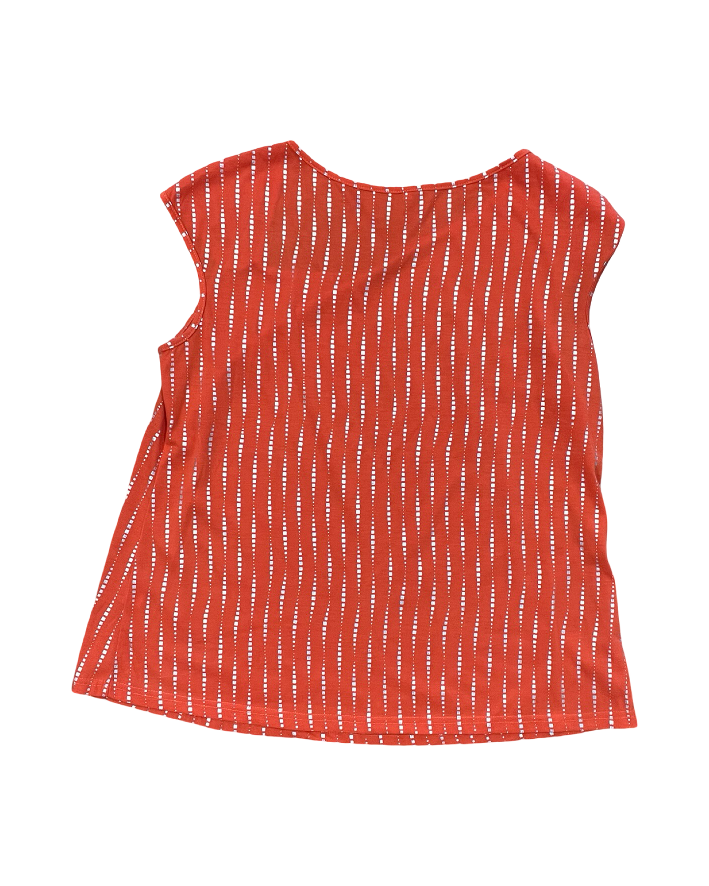 Top Sleeveless By Clothes Mentor In Orange & Silver, Size:Xl