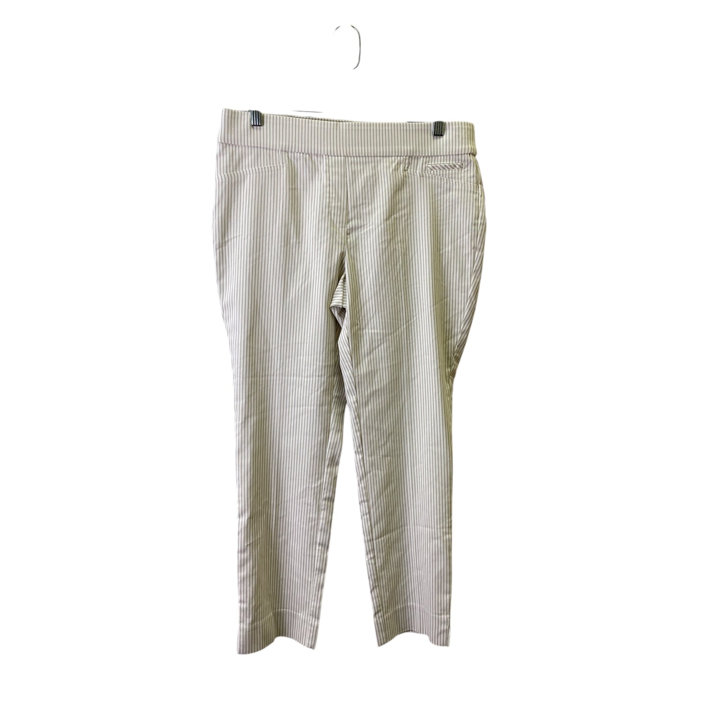 Pants Cropped By Anne Klein In White, Size:M