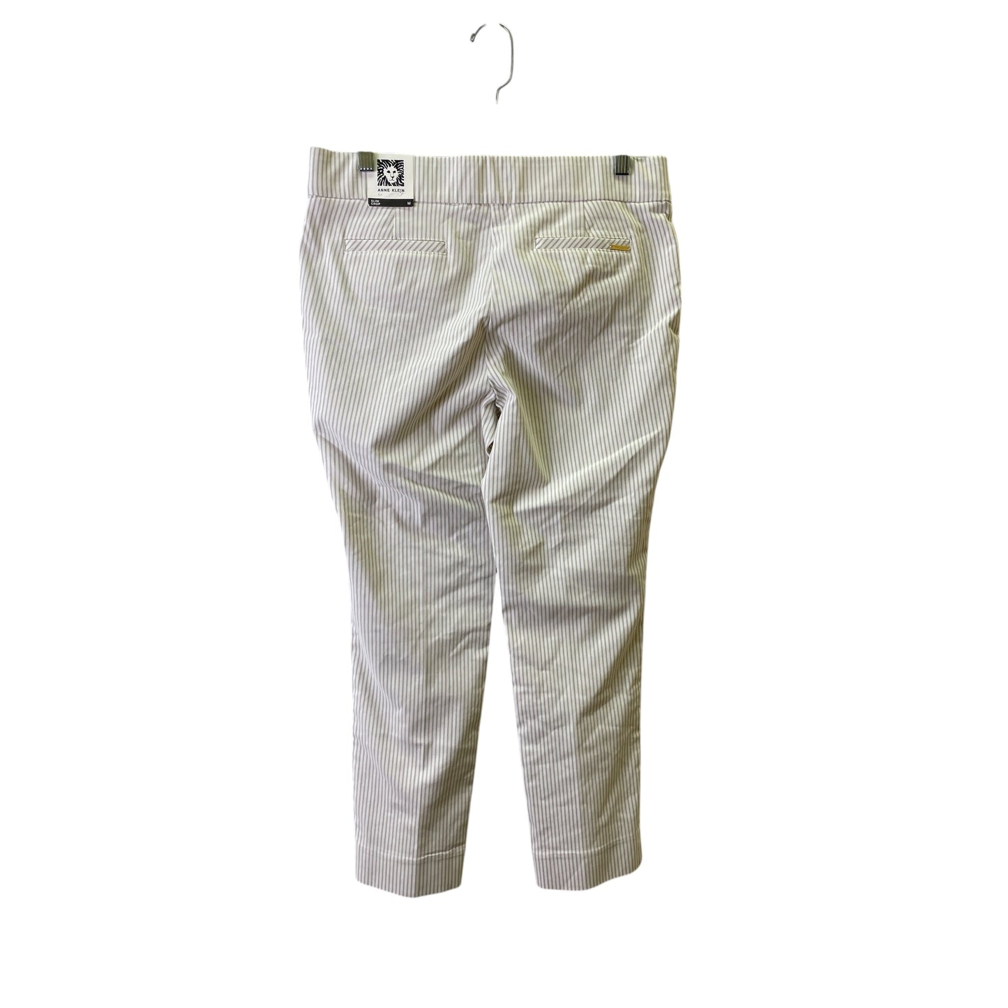 Pants Cropped By Anne Klein In White, Size:M