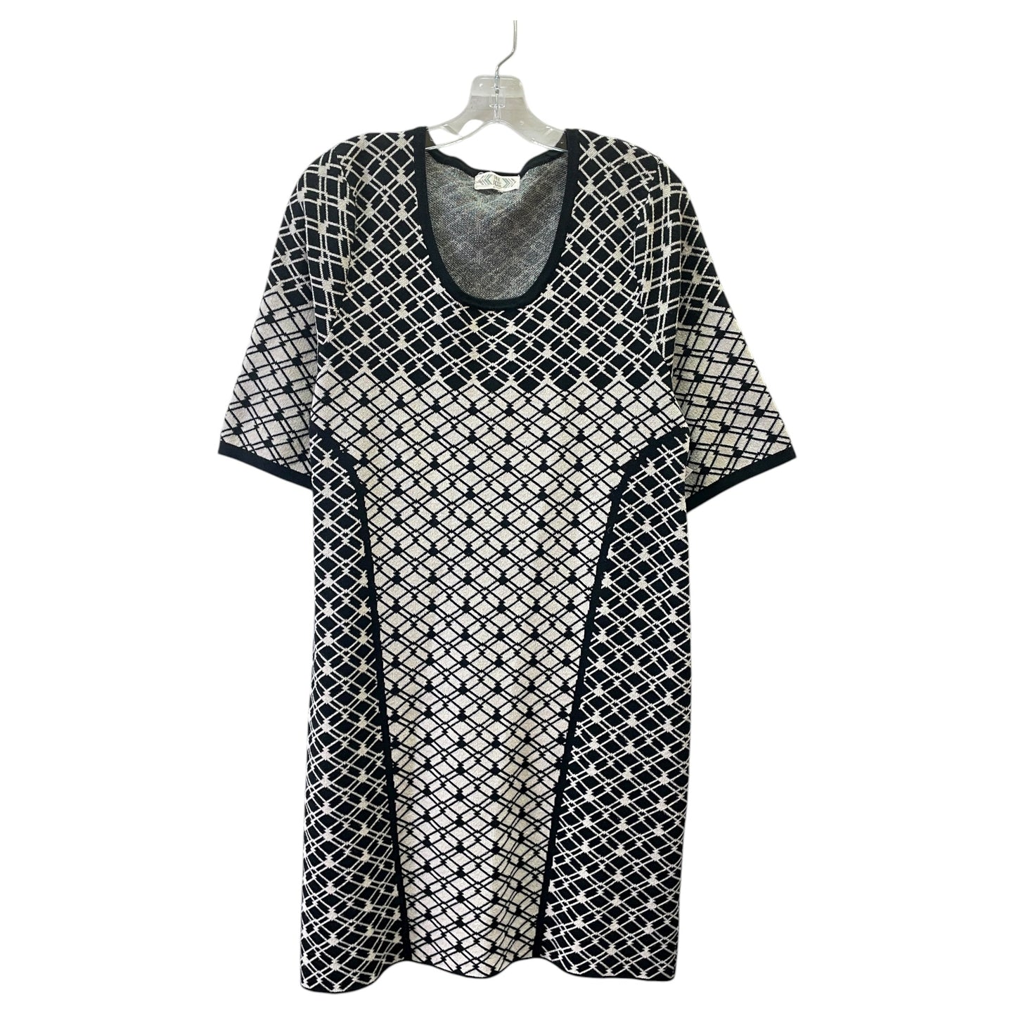 Dress Sweater By Pink Rose In Black, Size:1X