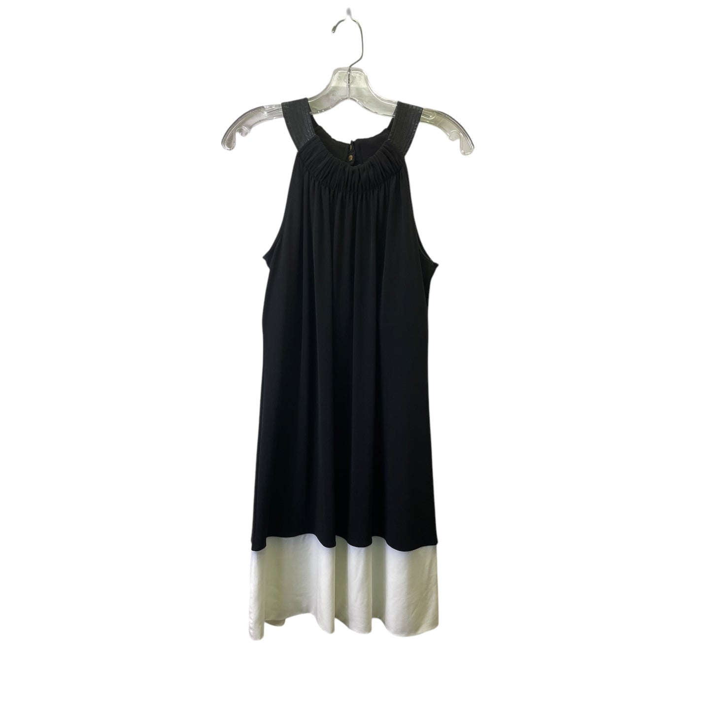 Dress Casual Midi By Calvin Klein In Black & White, Size:S