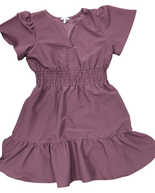 Dress Party Midi By Loft In Purple, Size:4
