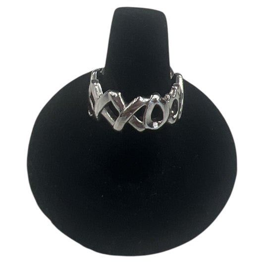 Ring Luxury Designer By Tiffany And Company In Silver, Size:9