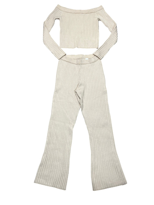 Pants Set 2Pc By Aerie In Beige, Size:M