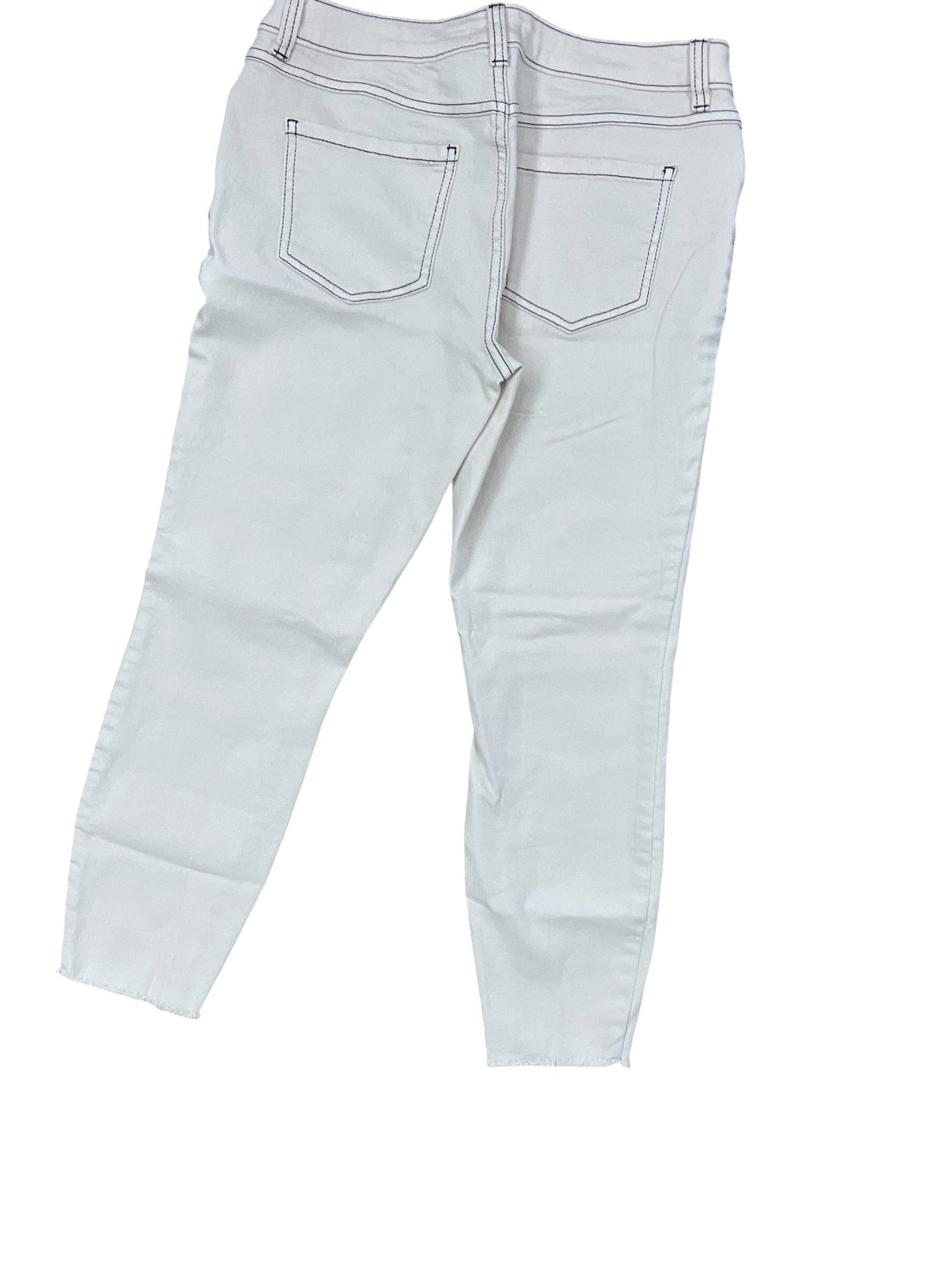 Jeans Cropped By Lc Lauren Conrad In Cream, Size:8