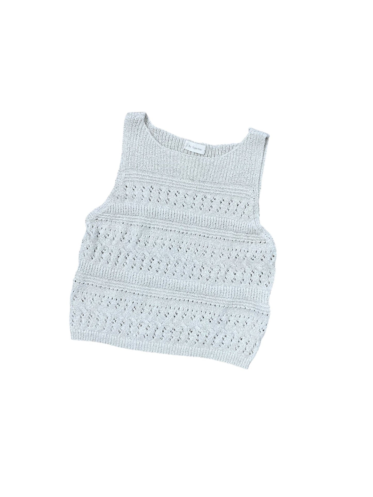 Tank Top By By Together In Cream, Size:S