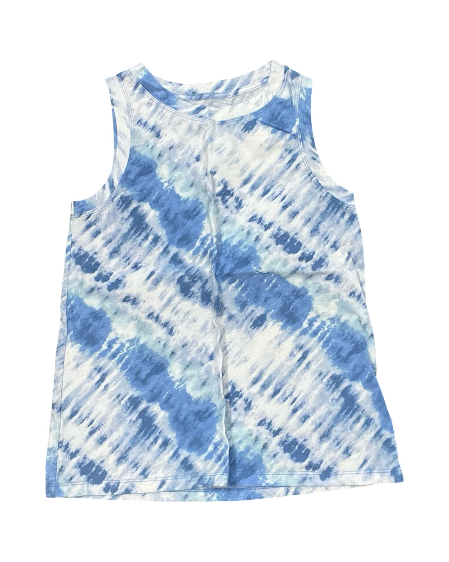 Tank Top By Time And Tru In Blue & White, Size:S