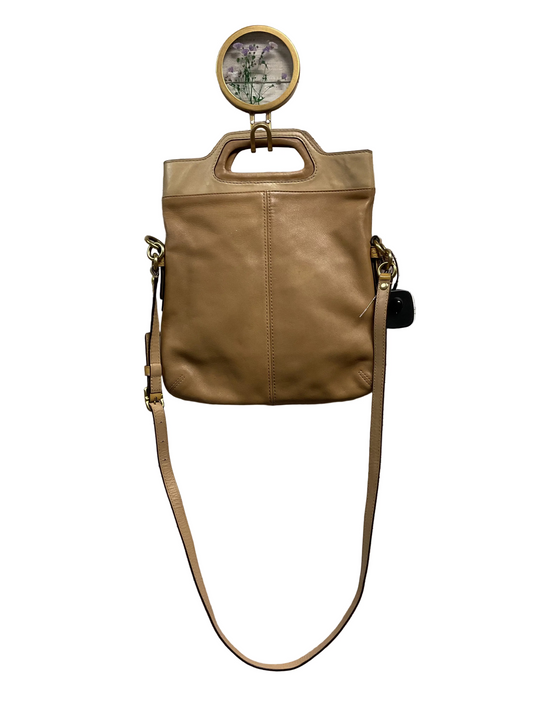 Crossbody Designer By Coach In Tan, Size:Medium