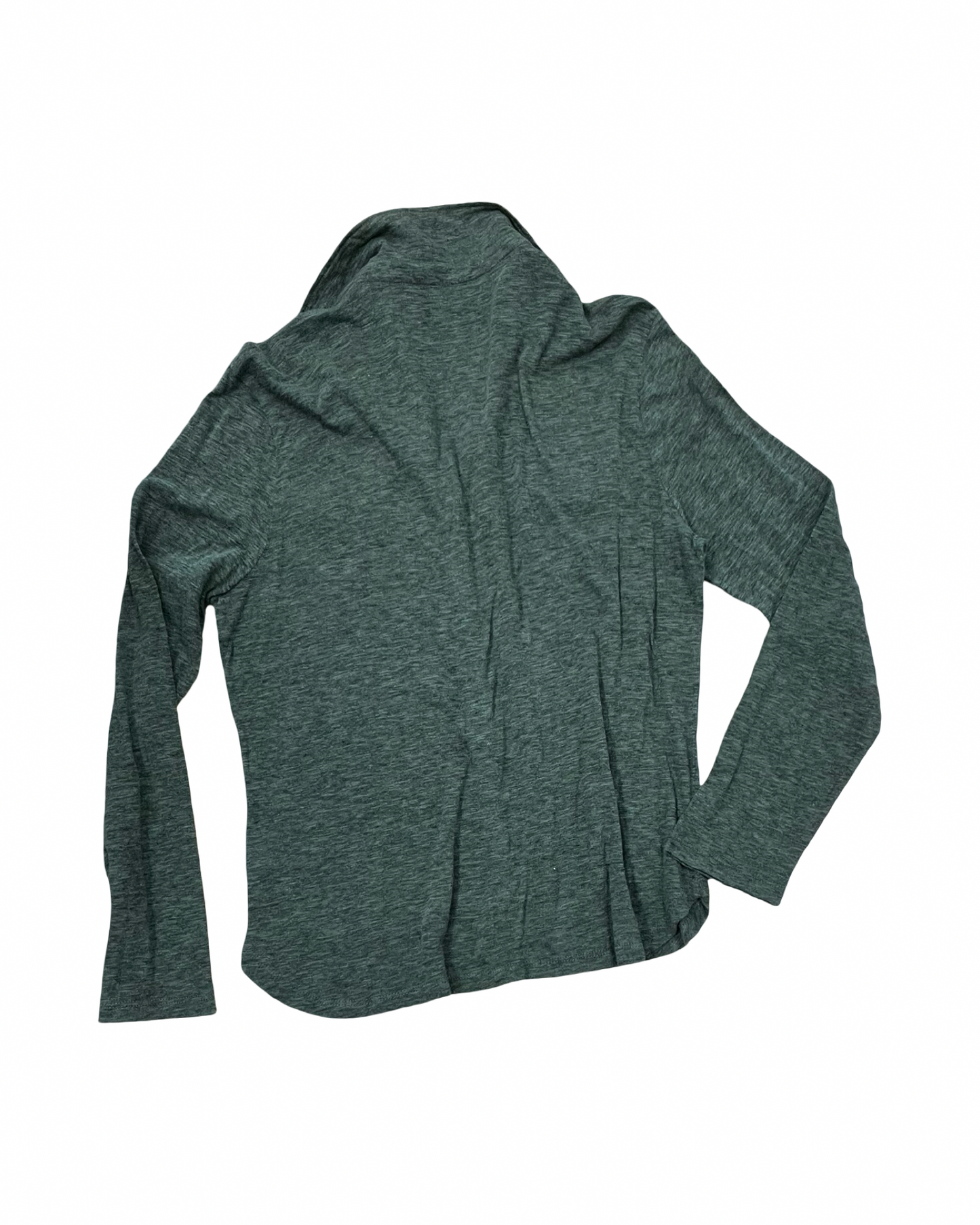 Blouse Ls By Elan In Green, Size:M