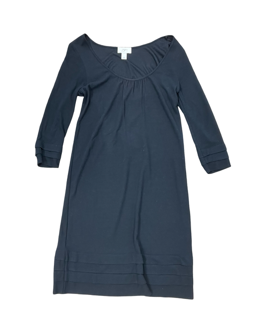 Dress Casual Midi By Loft In Black, Size:Xs