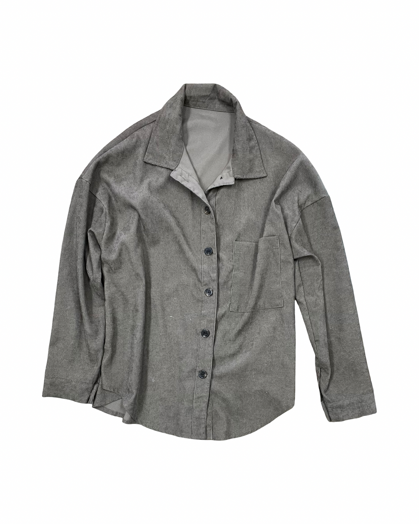 Blouse Ls By Shein In Brown, Size:M