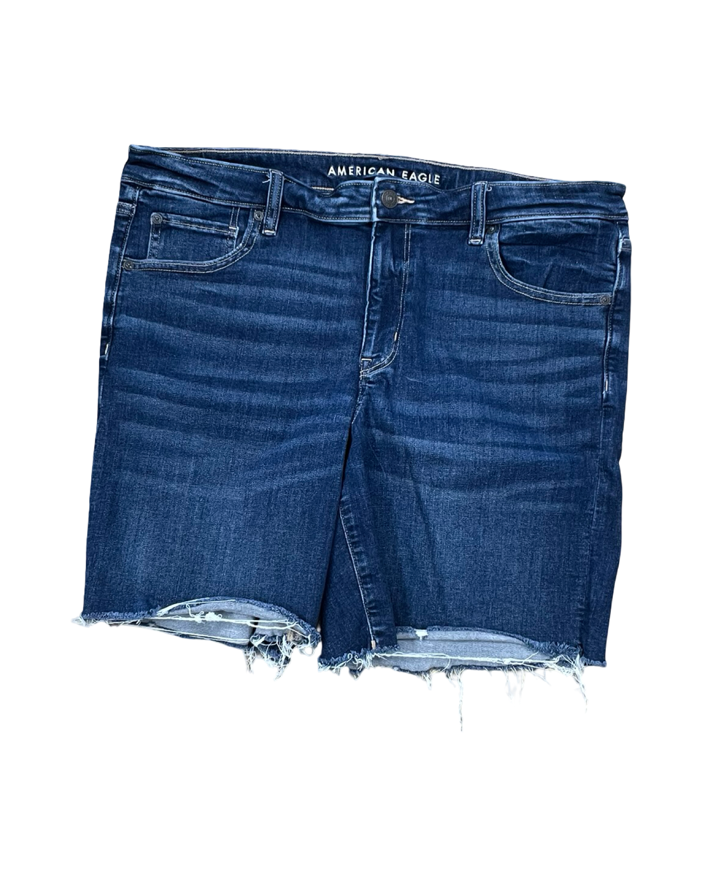Shorts By American Eagle In Blue Denim, Size:18