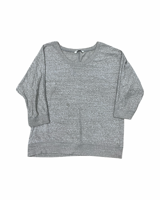 Top 3/4 Sleeve By A Beautiful Soul In Taupe, Size:Xl