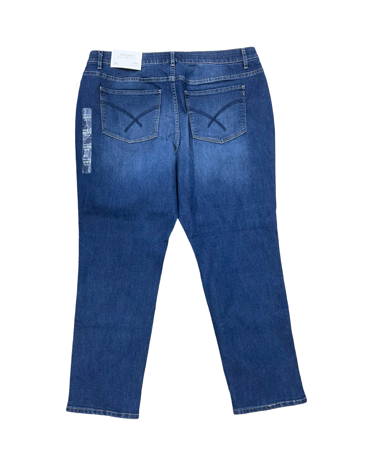 Jeans Straight By Cj Banks In Blue Denim, Size:16
