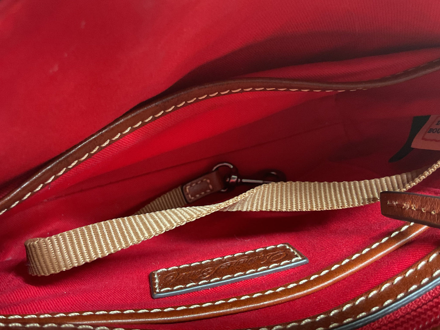 Crossbody Designer By Dooney And Bourke In Cream, Size:Medium