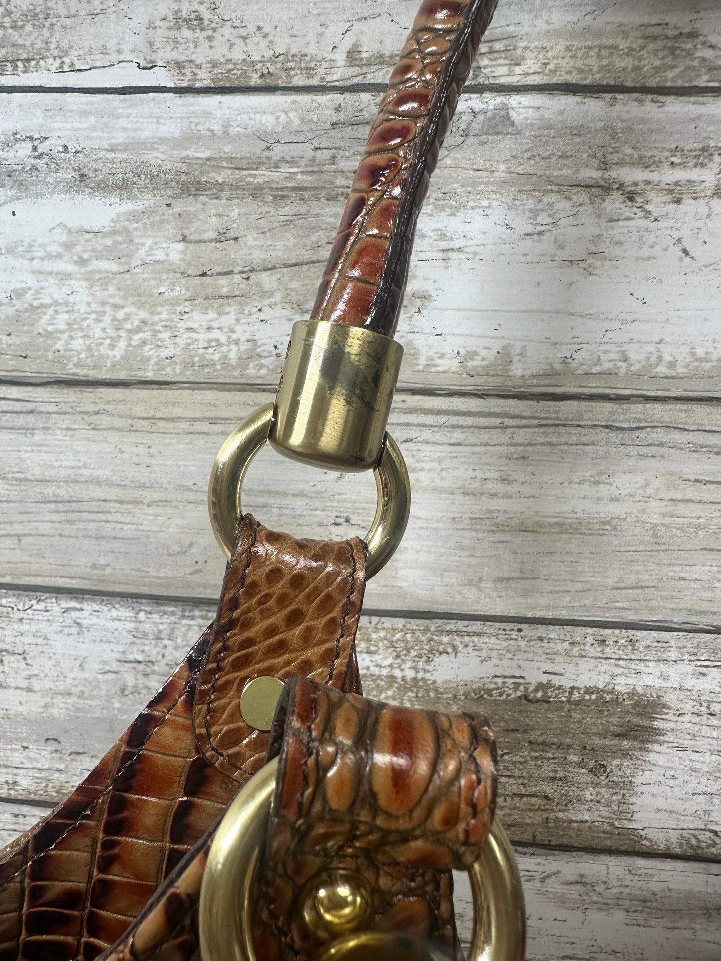 Handbag Designer By Brahmin In Brown, Size:Large