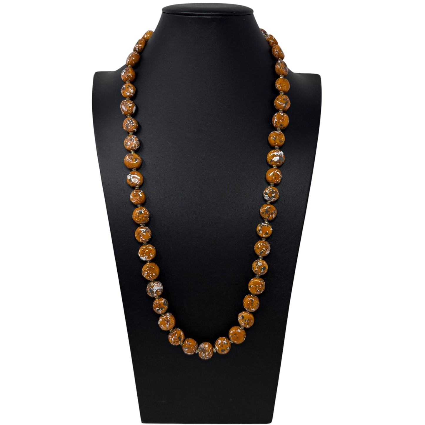Kenyan Hand Painted Clay Beaded Necklace By Kazuri