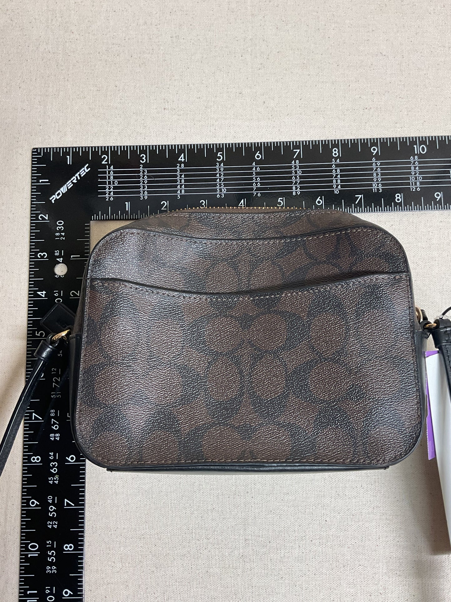 Crossbody Designer By Coach In Black & Brown, Size:Small