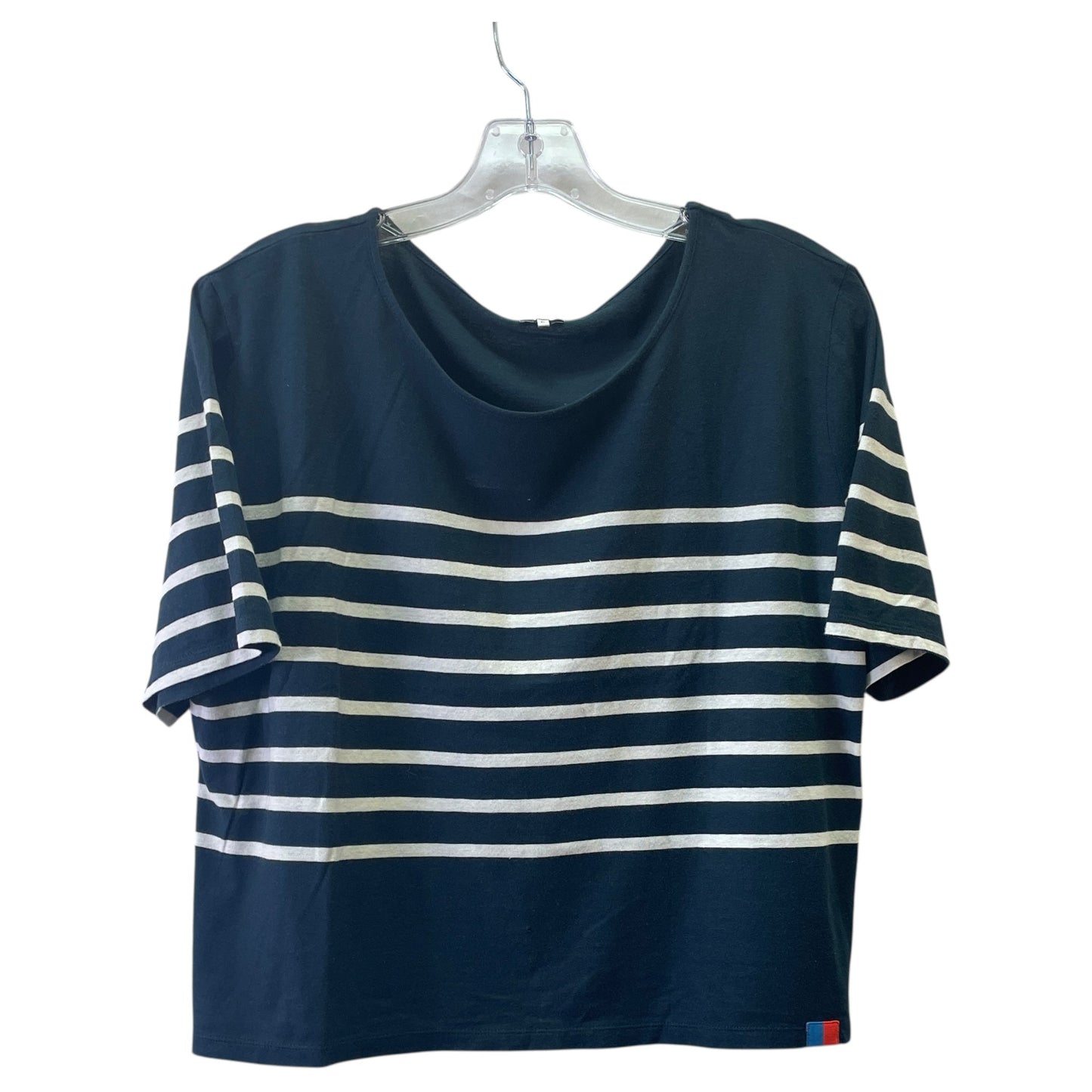 Top Ss By Kule In Blue & Cream, Size:Xl