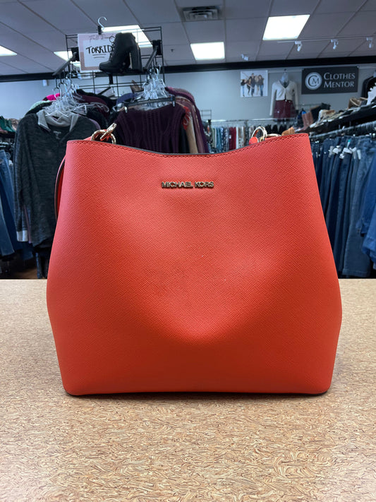 Handbag Designer By Michael Kors In Orange, Size:Medium