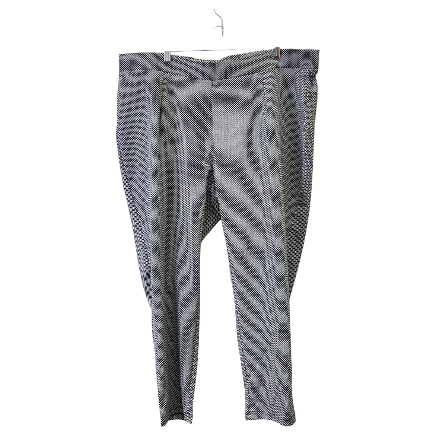 Pants Dress By Calvin Klein In Black & White, Size:20