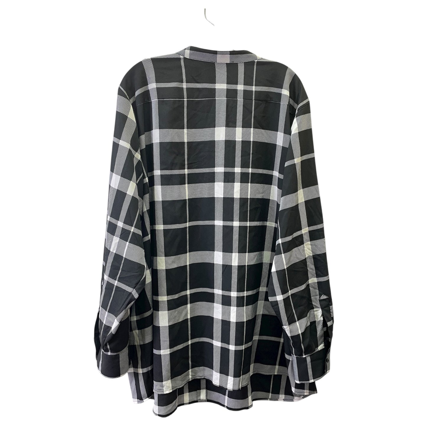 Top Ls By Calvin Klein In Black & White, Size:3X