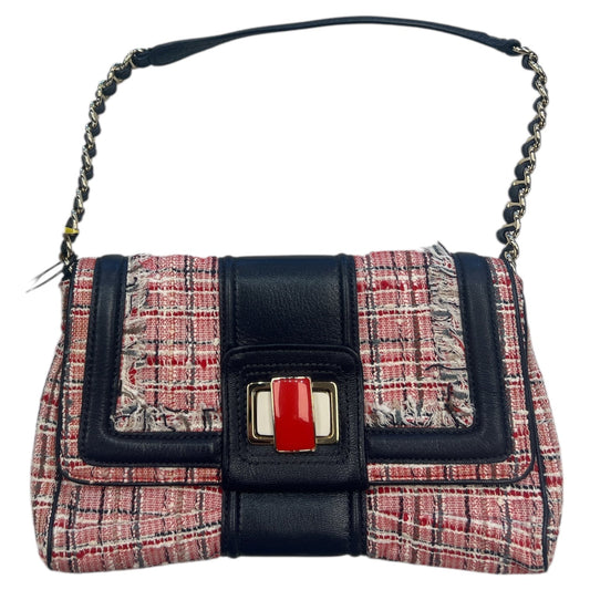 Handbag Designer By Kate Spade In Plaid Pattern, Size:Small