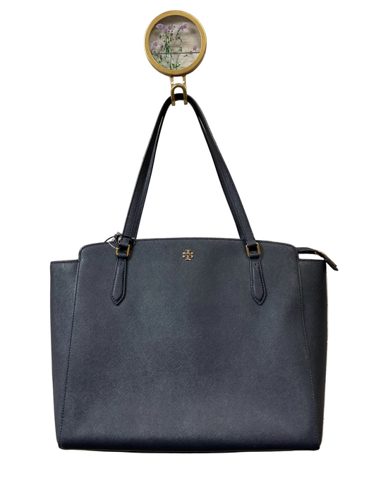 Handbag Designer By Tory Burch In Navy, Size:Large