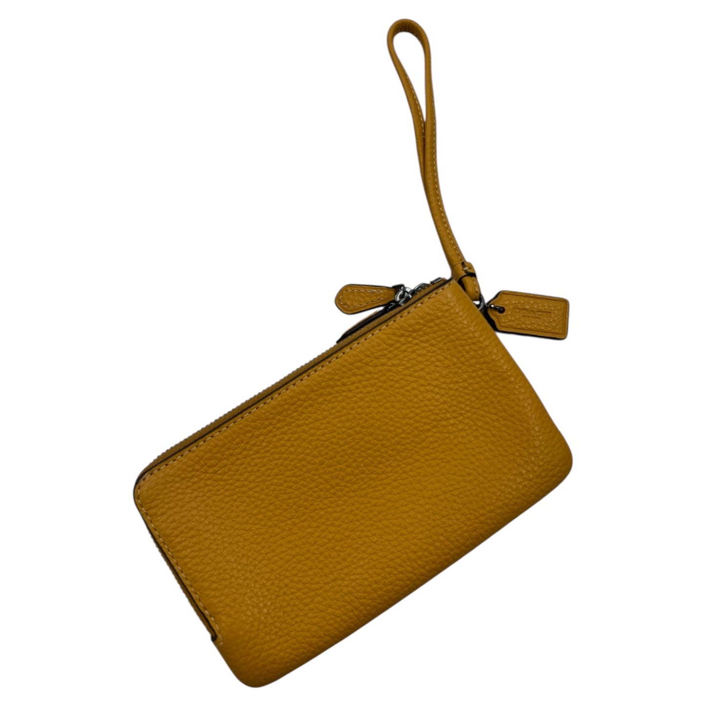 Wristlet Designer By Coach In Yellow, Size:Medium