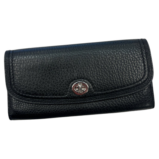 Wallet Designer By Coach In Black, Size:Large