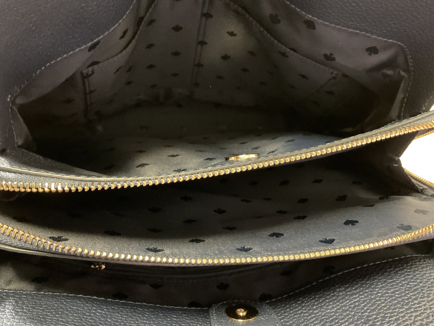 Handbag Designer By Kate Spade In Striped Pattern, Size:Medium