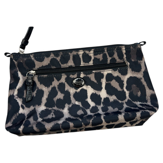 Makeup Bag Designer By Coach In Animal Print, Size:Large
